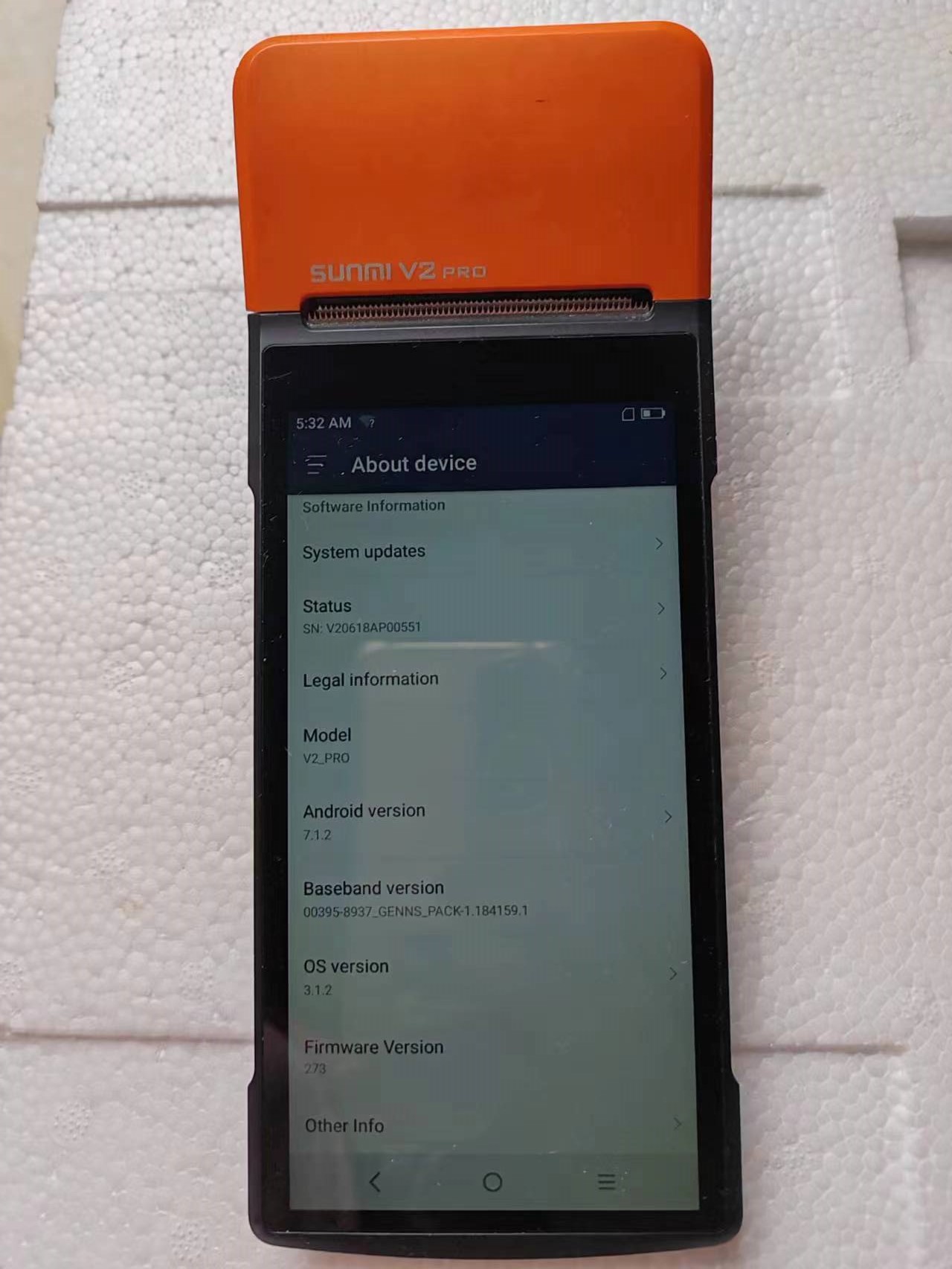 Pos Terminal Android - Używany terminal POS V2 Pro Android