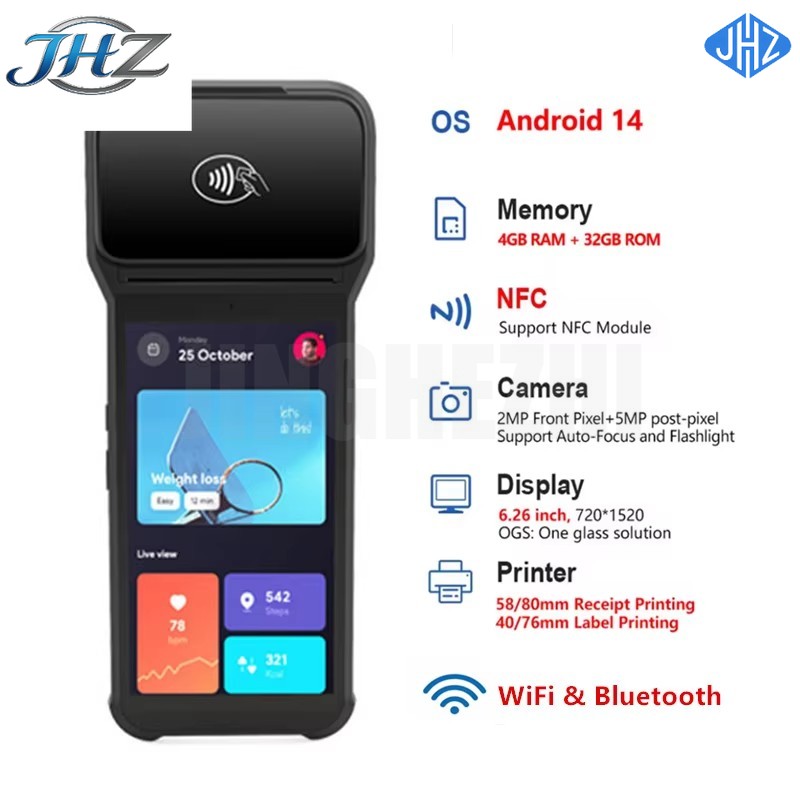 Pos Terminal Android - JHZ dla Z93 Przenośna kasa fiskalna