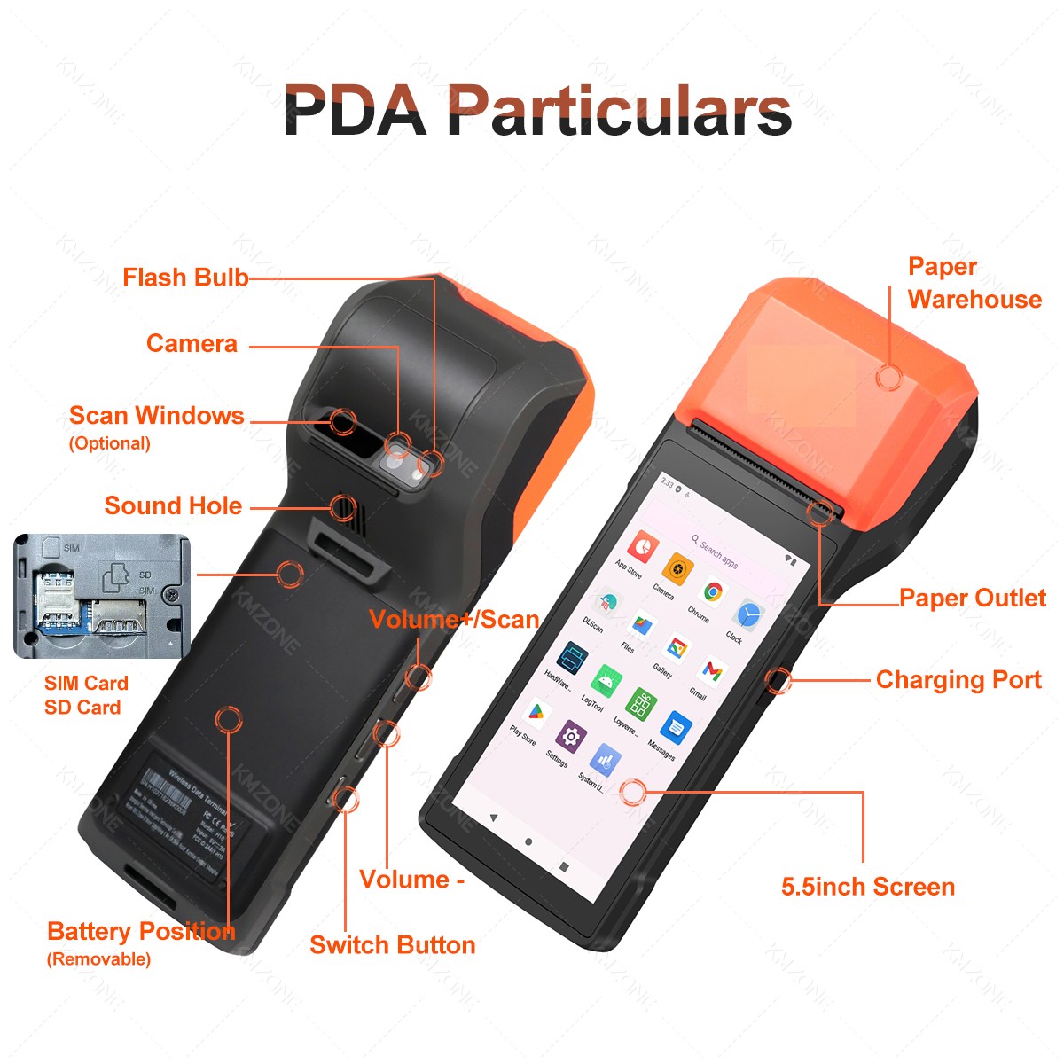 Ręczna drukarka PDA z systemem – Pos Terminal Android recenzja i cena