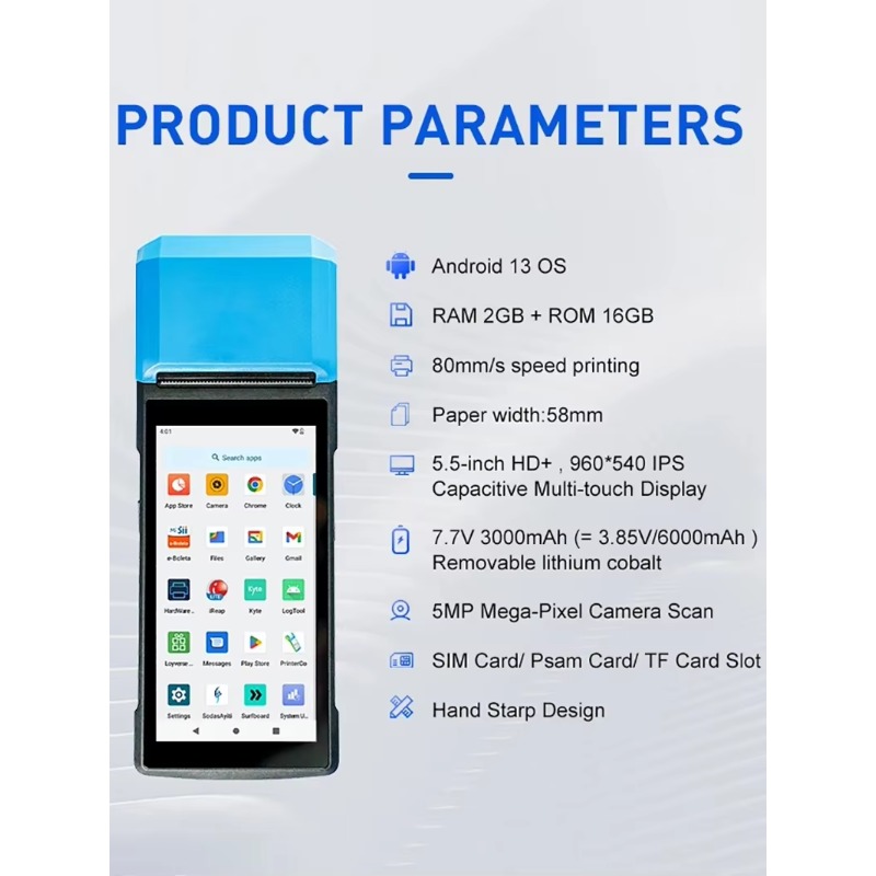 Przenośny terminal POS z syste – Pos Terminal Android recenzja i cena